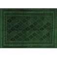 thumbnail image 1 of Ahgly Company Indoor Rectangle Southwestern Emerald Green Country Area Rugs, 2' x 5', 1 of 4