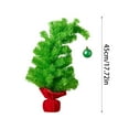 thumbnail image 5 of Horivan 1 Packs Pointed Snow Spray Mini Christmas Tree 45cm Festive Desktop Decor with Snowflake Accents for Holiday Home Office Window Display Christmas Decoration, 5 of 6