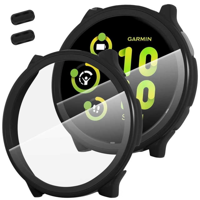 Funda protectora de pantalla y puerto de carga para Garmin vivoactive 5