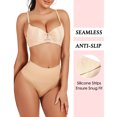 thumbnail image 2 of Seamless Thong Shapewear for Women Tummy Control Body Shaper Panties High Waist Shaping Underwear, Nude-S, 2 of 7