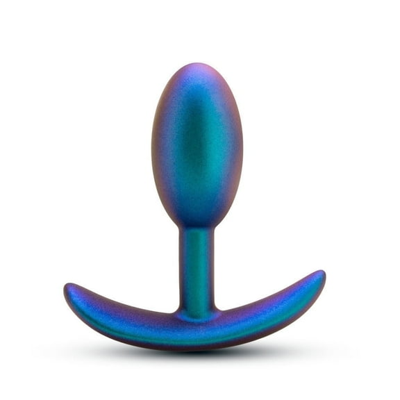 Eden Silicone Anal Plug with Motion-Activated Inner Bead & Anchor Base, Blue
