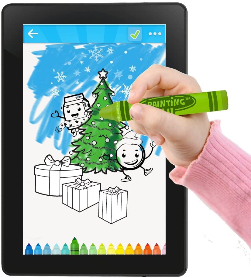 Best Stylus for Kids Fun Crayon Stylus Pen. Green Kids Stylus for