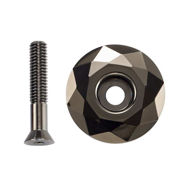 Tapa de horquilla Cubierta de vástago de bicicleta MTB de montaña cubierta de tapa superior de auriculares de bicicleta con perno de tornillo Hugtrwg Para estrenar