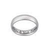 Personalized Planet Stainless Steel Engraved Wedding Band ,Women's