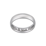 Personalized Planet Stainless Steel Engraved Wedding Band ,Women's