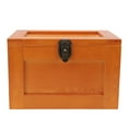 thumbnail image 1 of Desk Solid Wood Container Box, Safe Desktop Wooden Storage Box  for Sundries Original Wood Color,Baked Color, 1 of 7