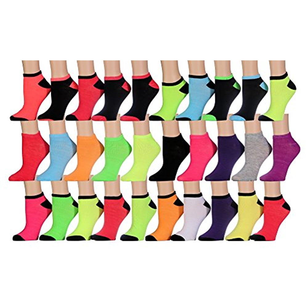 Wholesale Socks Deals - 30 Pairs of WSD Womens Ankle Socks, Low Cut ...