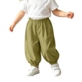 thumbnail image 3 of LYHaoo Lightweight Casual Kids Pants For Boys Comfortable Loose Fit Soft Legwear Sit Soft Breathable Pants For Everyday Play Boys Wide Leg Pants(Green), 3 of 7