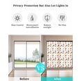 thumbnail image 4 of Window Privacy Film Cute Giraffe Elephant Stained Glass Window Film Decorative Sun Block Window Cover Blue Green Star Fruits Window Clings Static Adhesive Sticker for Bathroom 35.4"x78.7", 4 of 7