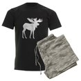 thumbnail image 6 of CafePress - Moose Silhouette Pajamas - Men's Dark Loose Fit Cotton Pajama Set, 6 of 7