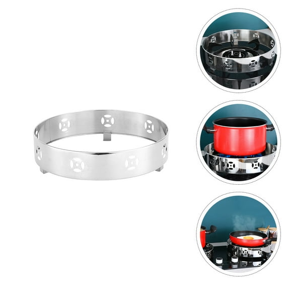 LABSERRON 1Pc Gas Cooker Cover for Households 11.3x11.3x2.4in Silver Square Stainless Steel Stove Cover