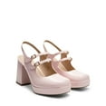thumbnail image 5 of Women's Slingback Chunky Heels Mary Jane Pumps Shoes With Buckle Straps, 5 of 5