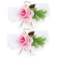 thumbnail image 2 of Flor de mano, 2 piezas de dama de honor, muñeca de seda, muñeca nupcial, flor, accesorios de boda, grado profesional, 2 of 8