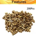 thumbnail image 4 of HUGFEGWE M2x5mm Female Thread Knurled Nuts,200PCS Hx3.5mm OD Brass Threaded Insert Embedment Nuts Hydraulic Welded Joint Injection Molding Assortment Kit for 3D Printing Injection Molding CJB91-25056, 4 of 7