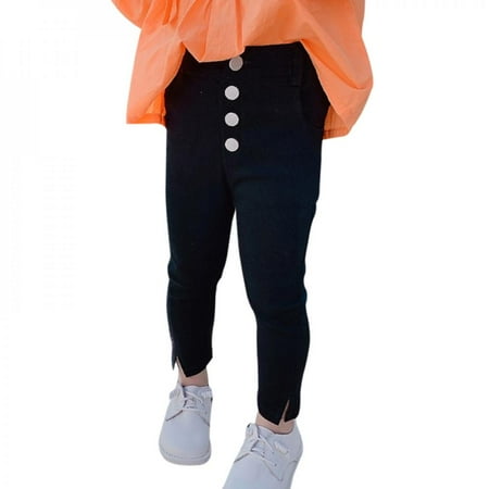 

Autumn Children Girls High Waist Leggings Baby Girls Stretch Slim Elastic Trousers Kids Pant Clothes