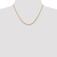 thumbnail image 2 of 10k Yellow Gold 2.25mm Extra Light Rope Chain Necklace Pendant Charm, 2 of 9