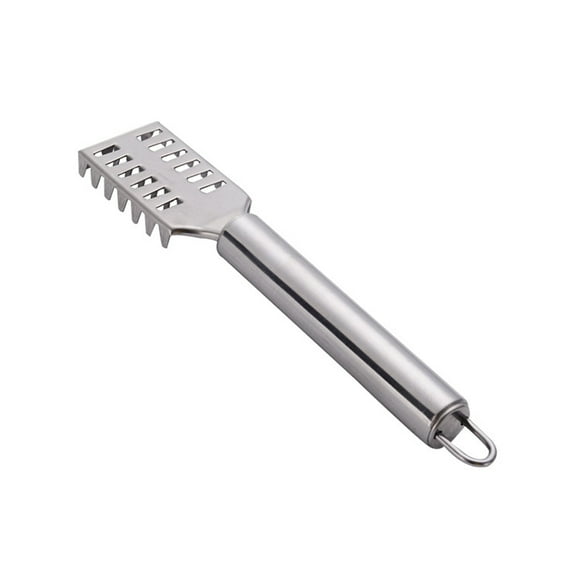 ShenMo 1 pc of fish scaler with wooden handle, stainless steel scraper fish scaler