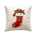 thumbnail image 2 of Fmbmuo Christmas Throw Pillow with Insert, 18x18 Inch Soft Plush Farmhouse Xmas Cushion for Sofa Couch Mantel​ Decor, 2 of 4