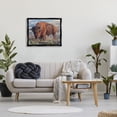 thumbnail image 4 of Stupell Industries Farmhouse Bison Grazing on Prairie Black Floating Frame Canvas Art, 31 x 25, by David Graham, 4 of 8