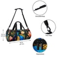 thumbnail image 5 of Peacock Gym Bag, Luggage Bag, Carry on Bag: Versatile Travel Tote, Size 17.7 Inches, with Interior Zipper Pocket & Large Capacity., 5 of 6
