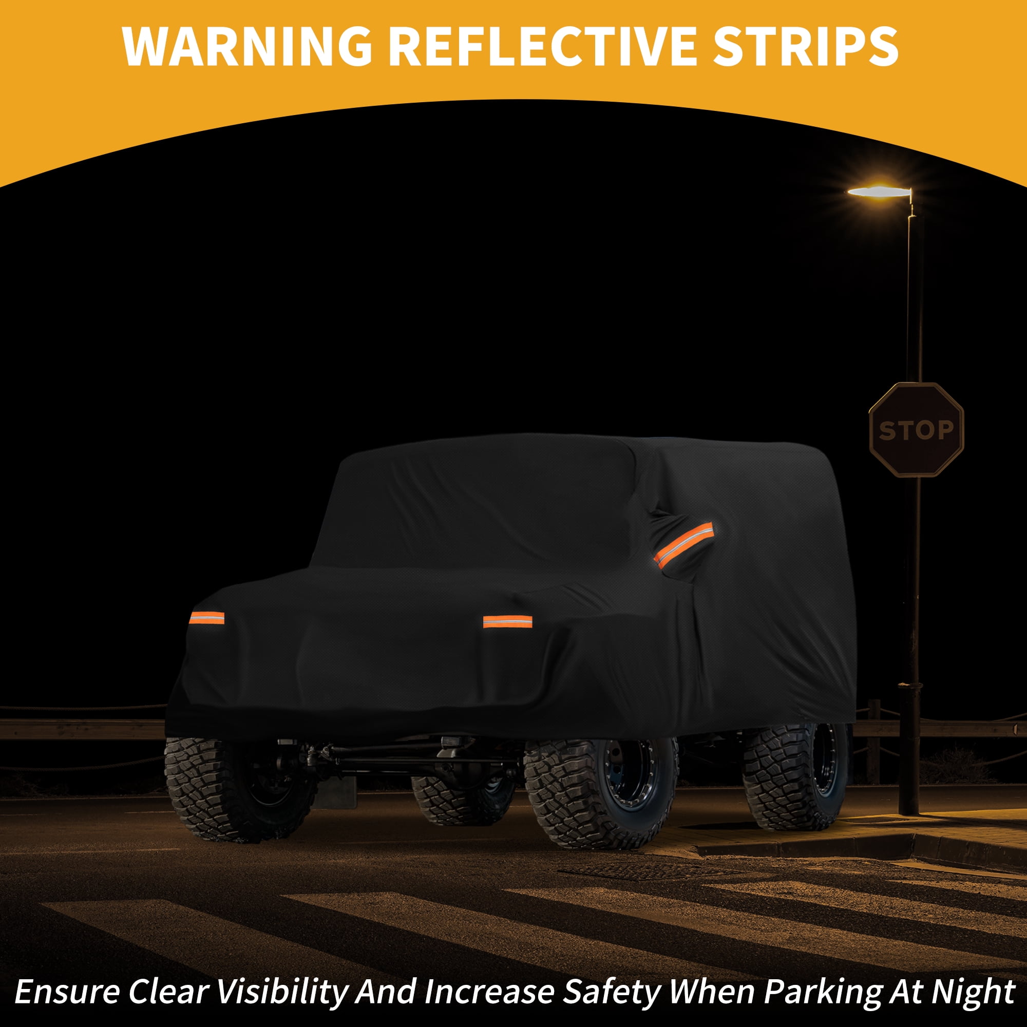 Unique Bargains UV-Resistant Car Cover Black ["for Land Rover Defender 110 2020-2025"]