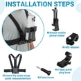 thumbnail image 2 of Mobile Phone Chest Mount Harness Strap Holder Cell Phone Clip Action Camera POV for Samsung iPhone Plus etc, 2 of 7
