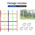 thumbnail image 4 of Climbing Cargo Net,Ninja Warrior Obstacle Course for Kids,Rope Net Ladder Monkey Bars for Rock Wall Jungle Gyms Playground Ribbon Training for Indoor and Outdoor Swing Set Tree House, 4 of 7