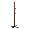 thumbnail image 2 of Fiudx Perchero de Madera, Elegante Diseño Vertical, Construcción Robusta y Duradera, Múltiples Ganchos para Almacenamiento, Organizador para El Hogar Que Ahorra Espacio, Elegante Acabado Marrón Beige, 2 of 6