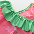 thumbnail image 5 of Toddler Girl Swimsuit Girl's Two Piece Ruffle Tankini Set with Matching Swim Cap Bathing Suits for Girls Watermelon Red 10-12 Years, 5 of 9