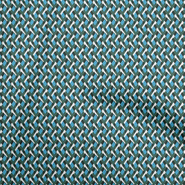 oneOone Velvet Dark Green Fabric Geometric Sewing Craft Projects Fabric Prints By Yard 58 Inch Wide