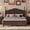 Walnut + Wood+Full, variant on Full Size Wood Platform Bed Frame,Retro Style Platform Bed with Wooden Slat Support,Dark Walnut