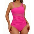 thumbnail image 3 of Traje de baño tankini de cintura alta para mujer, traje de baño de dos piezas con bloques de color, traje de baño de dos piezas para mujer, trajes de baño tankini para mujer, traje de baño de 2 piezas, 3 of 4