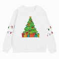 thumbnail image 4 of sdbrld Kids Girls Merry Christmas Long Sleeve Graphic Shirt Funny Xmas Holiday Family Party Matching Tops White Sizes 5-6 Years, 4 of 4