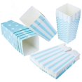 thumbnail image 1 of 30 Uds. Cajas de palomitas de maíz, bolsas de papel de cartón para palomitas de maíz, pequeños contenedores de dulces para aperitivos, decoración para fiesta de cumpleaños y bodas para niños (azul), 1 of 1