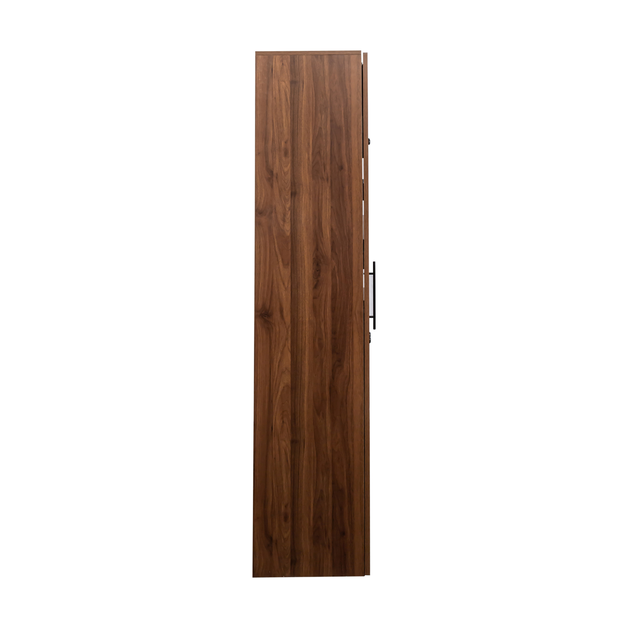 Noble House Junton 70.9" Farmhouse Pantry Cabinet with Doors, Pull-Out Multi-Tier Shelves, Wooden Storage Shelf, Walnut
