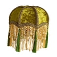 thumbnail image 2 of Mornei European Style Fringe Table Lamp Shade Velvet Lighting Cover for Bedroom Bedside Style A, 2 of 8