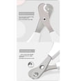 thumbnail image 4 of Cortaúñas de acero inoxidable para mascotas, cortaúñas para perros y gatos, cortaúñas para animales pequeños, color rojo rosa, 4 of 4