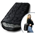 thumbnail image 2 of Yacht & Smith 50 F Rectangular Lightweight Sleeping Bags, Black, 2 of 5
