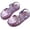 Pink Sandals for Kid, variant on Girl's Clear Strap Flats Open Toe Fashion Forward Flexible with Buckle Closure for Summer Weddings and Formal Events Black 24