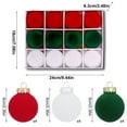 thumbnail image 5 of Twfbrm 12 Pcs Velvet Christmas Balls 6cm/2.4" Flocked Christmas Tree Ball Ornaments Plastic Balls Xmas Decorative Hanging Ornaments Christmas Tree Decoration, 5 of 9