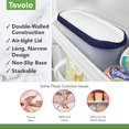 thumbnail image 3 of fafa-Ice Cream Containers for Homemade Ice Cream, Glide-A-Scoop (1.5 Qt, Deep Indigo) - Stackable Ice Cream Storage Containers for Freezer - BPA-Free Ice Cream Tub with Lid & Non-Slip Base, 3 of 4
