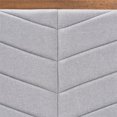 thumbnail image 3 of Baxton Studio Iden Light Grey and Walnut Brown Finished Wood Twin Size Headboard, 3 of 7