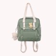 thumbnail image 5 of Mochila de nailon, mochila coreana japonesa, bonita Bolso de mensajero de viaje (verde), 5 of 5