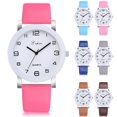 thumbnail image 4 of Montre Bracelet Femme Fille Cadran Numérique Mode Quartz Rond Décontracté Cuir PU Montres-Bracelets, 4 of 9