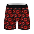 thumbnail image 6 of Vetsdori Mens Soft Underwear Trunks Heart Print Cozy Boxers Elastic Waist Valentine's Day Gift for Men Boxer Briefs for Men Holiday, 6 of 7