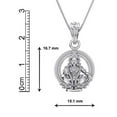 thumbnail image 3 of &nbsp;Sterling Silver (92.5% purity) Bhagwan God Ayyappa Pendant for Men & Women Pure Silver Lord Ayappa Locket for Good Health & Wealth INCLUDING Silver Chain, 3 of 3
