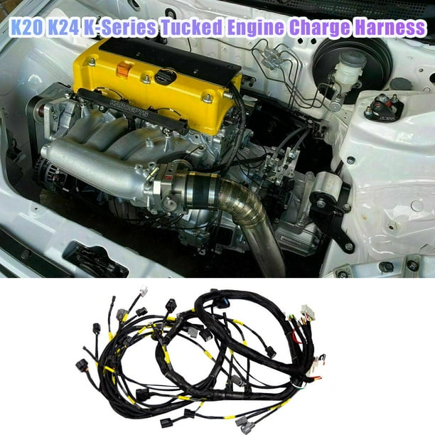 K20 K24 KSeries Tucked Engine Harness for KSwap CRX EK EG EP3 0105