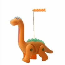 Handheld Light Up Dinosaur Lantern Toy - Glowing Festive Lantern, Portable Dinosaur-shaped Lighted Toy for Indoor/Outdoor Play, Perfect Holiday or Everyday Illuminated Toy, 2.75*9.046.8in, Orange