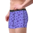thumbnail image 2 of Honeii Purple Snowflake Elegance Print Mens Boxer Briefs Breathable,Boxer Brief for Men, Moisture-Wicking Underwear-XX-Large, 2 of 5