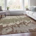 thumbnail image 4 of HomeRoots 676108 8 x 10 ft. Beige Taupe & Brown Abstract Washable Machine Made Rectangle Area Rug with UV Protection, 4 of 7